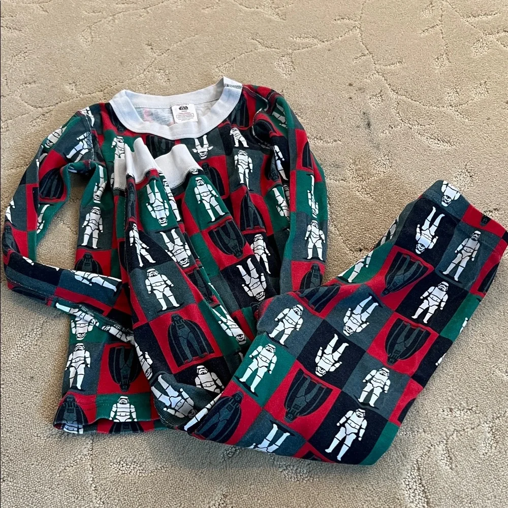 Hanna Andersson Star Wars Christmas Storm Troopers PJs 8